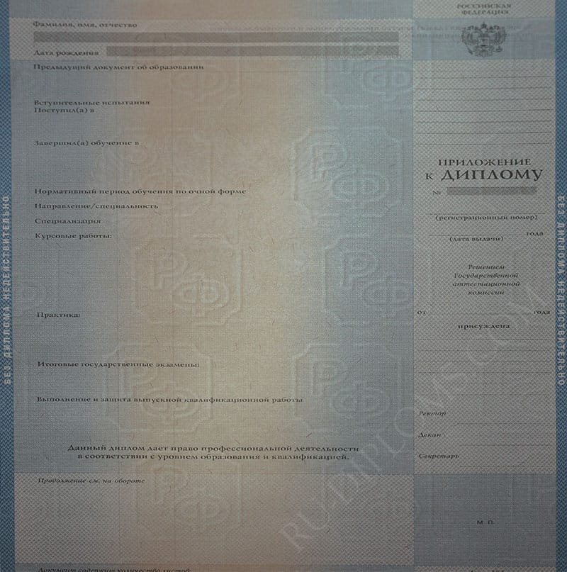 Диплом бакалавра 1997-2003 год  